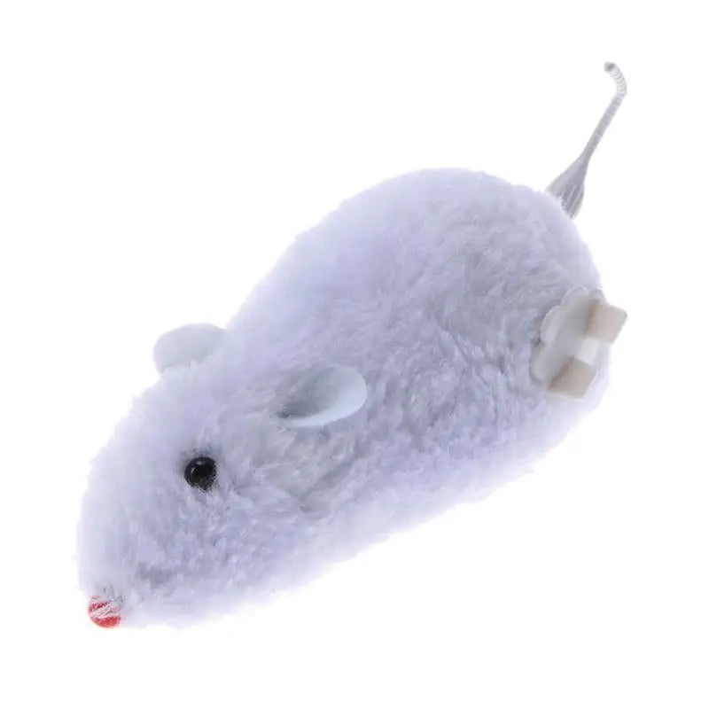 1PC Mouse Toy Clockwork Plush Mouse Toy for Cat Kitten Interactive Playing Toy Mechanical Motion Rat Pet Cat Products