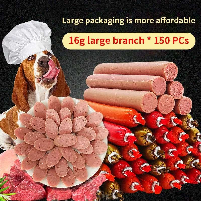 Snacks, Dogs, Ham, Sausage, Chicken, Beef, Duck, Puppies, Adult Dogs.