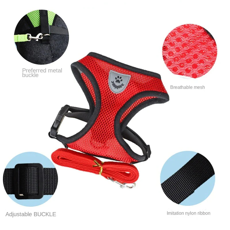  Pet Harness Adjustable Control 