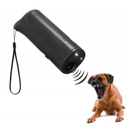 3 in 1 Pet Dog Repeller Whistle Ultrasonic anti Barking Stop Bark Device with Flash Light Outdoor Pets Dogs Repellent Training