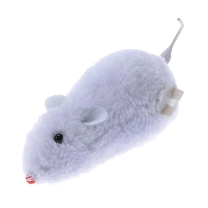 1PC Mouse Toy Clockwork Plush Mouse Toy for Cat Kitten Interactive Playing Toy Mechanical Motion Rat Pet Cat Products
