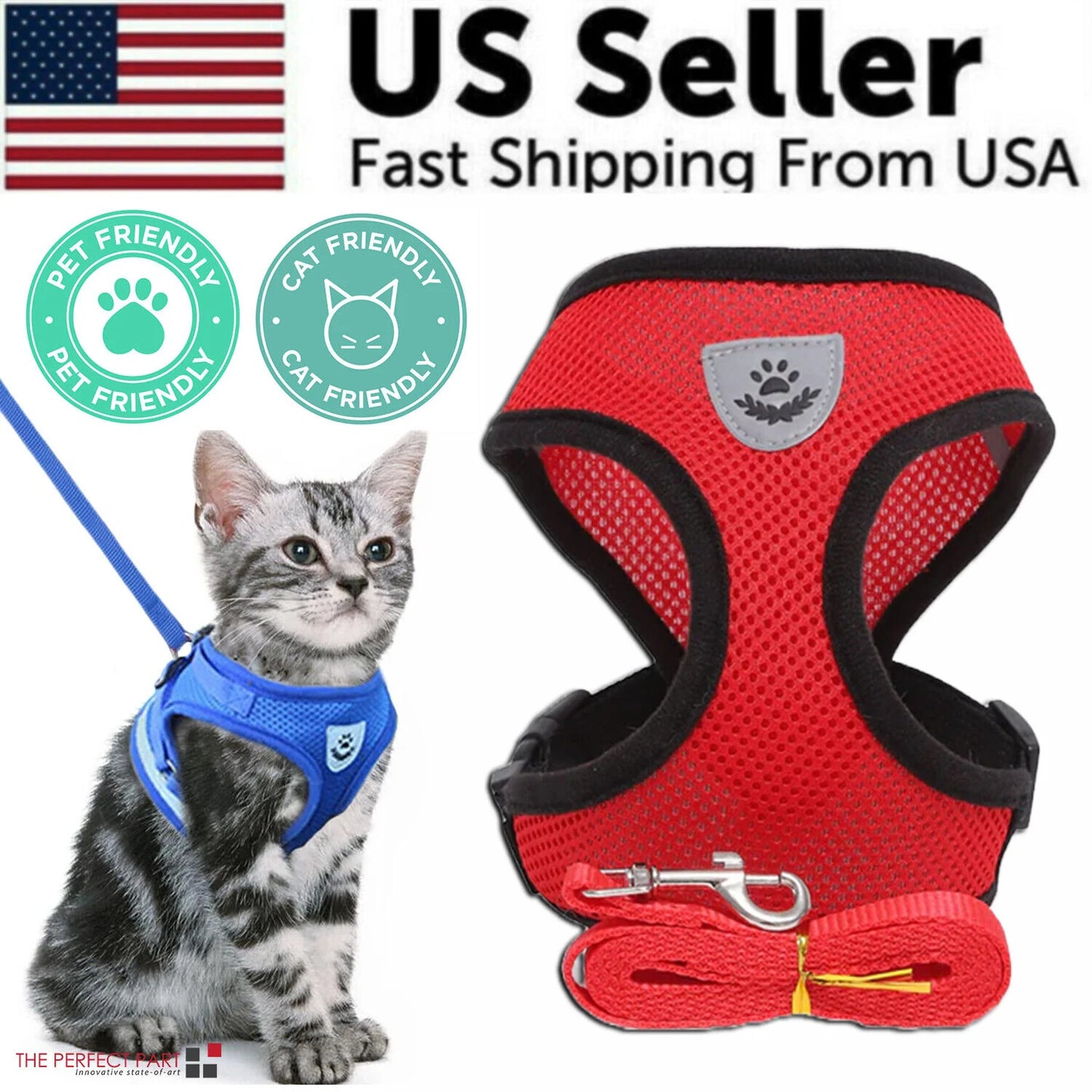  Pet Harness Adjustable Control 