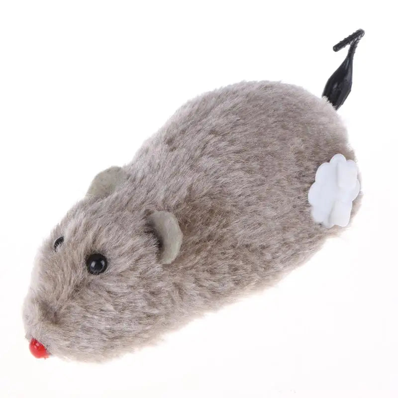 1PC Mouse Toy Clockwork Plush Mouse Toy for Cat Kitten Interactive Playing Toy Mechanical Motion Rat Pet Cat Products