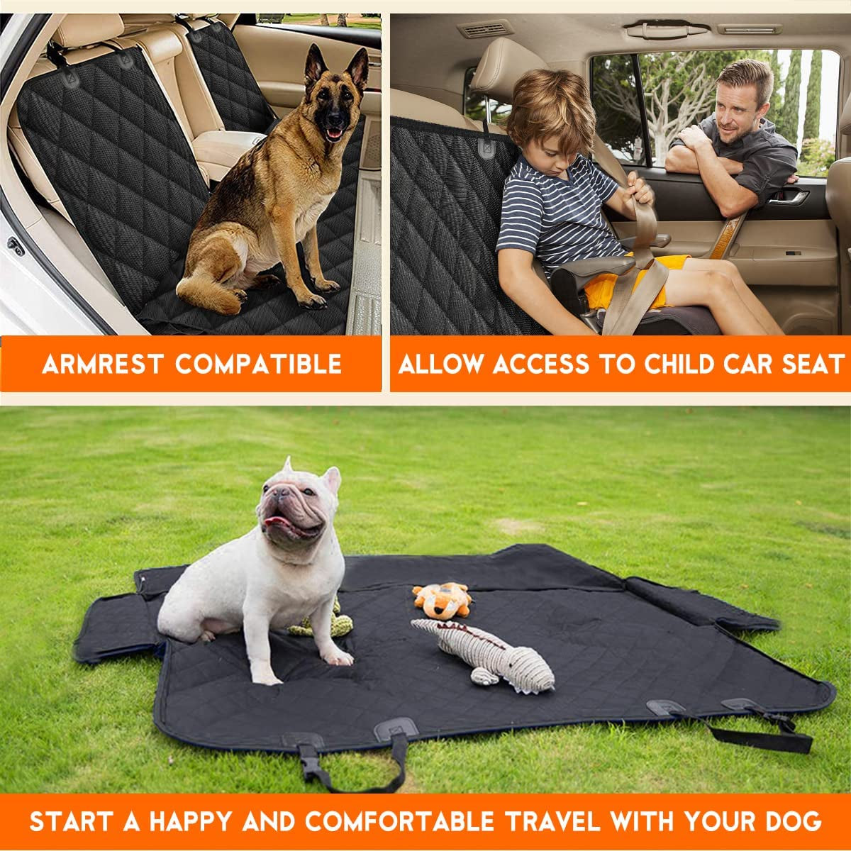 Protector de asiento de auto para perros