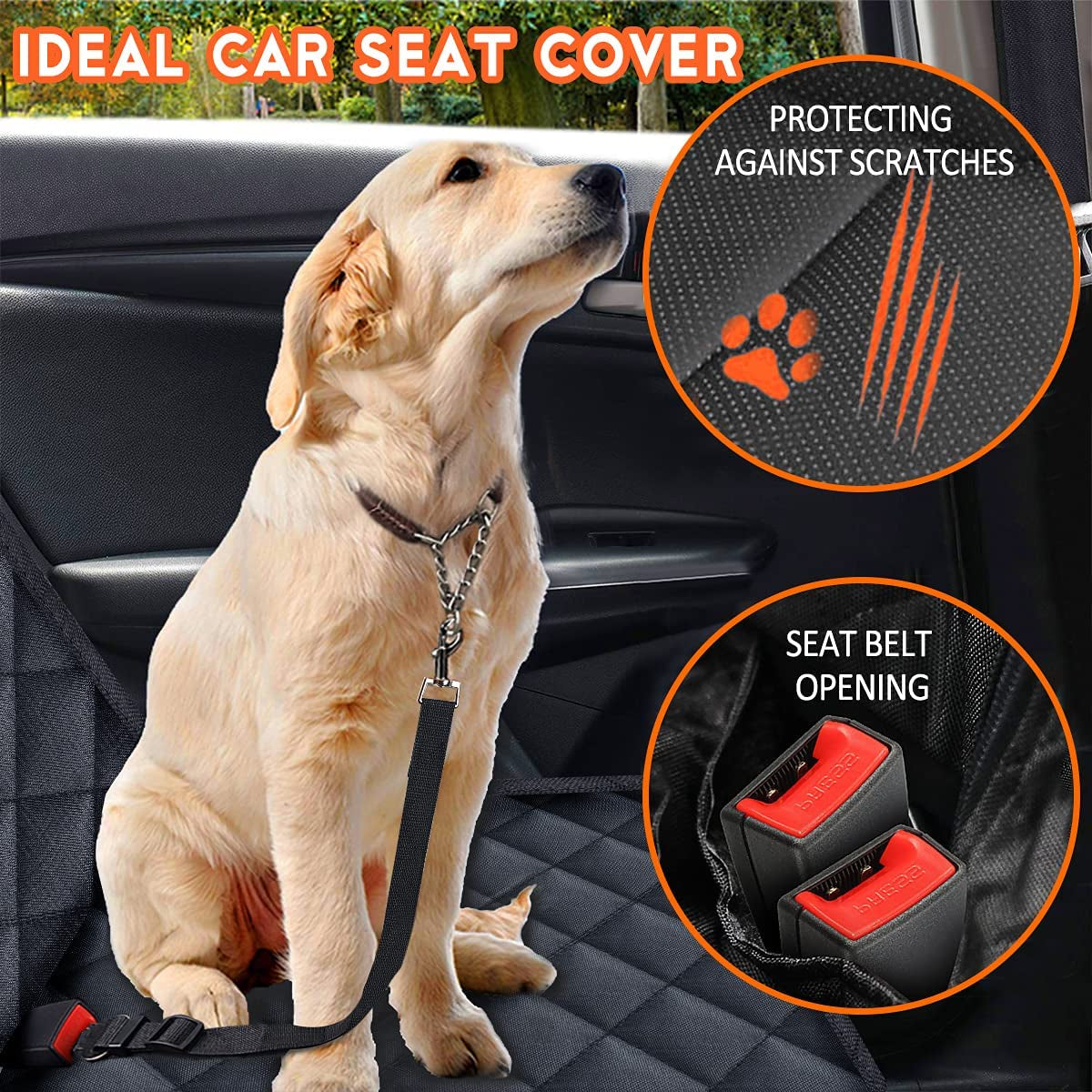 Protector de asiento de auto para perros