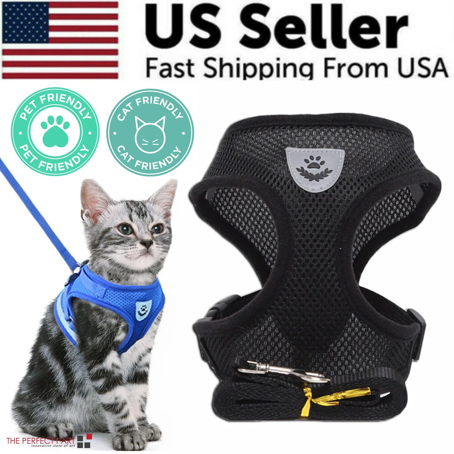  Pet Harness Adjustable Control 
