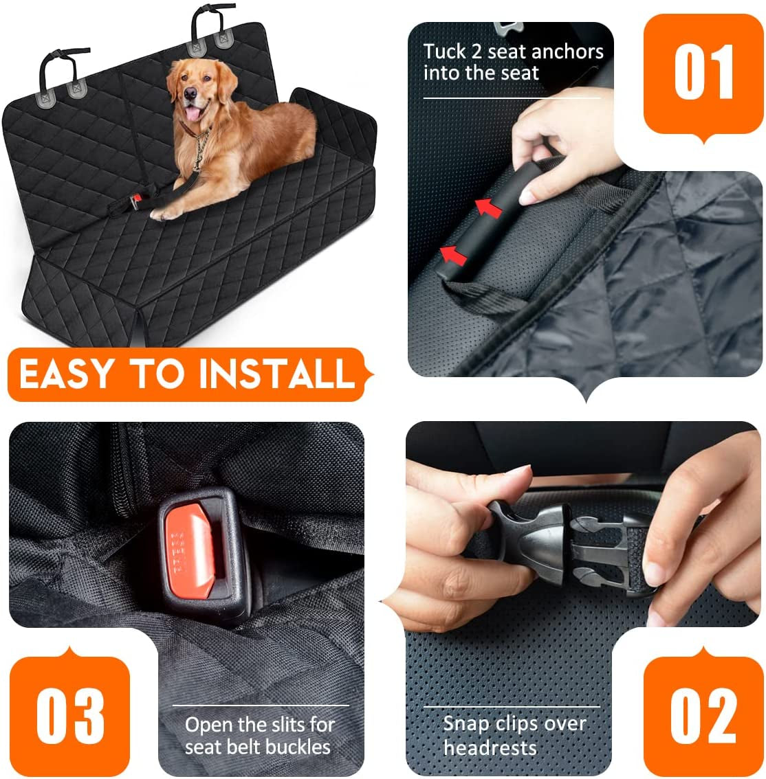 Protector de asiento de auto para perros