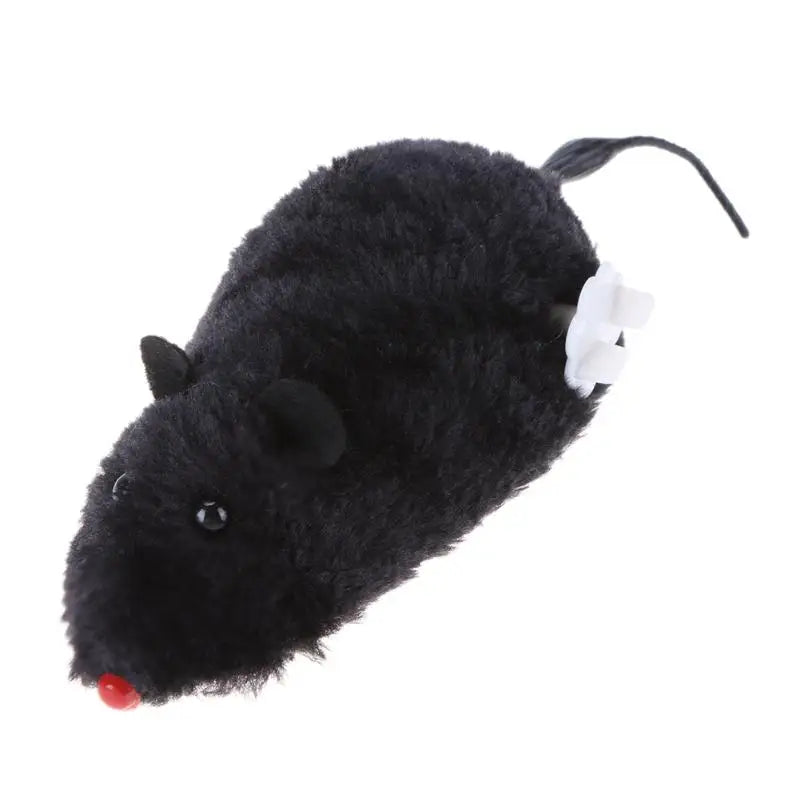 1PC Mouse Toy Clockwork Plush Mouse Toy for Cat Kitten Interactive Playing Toy Mechanical Motion Rat Pet Cat Products