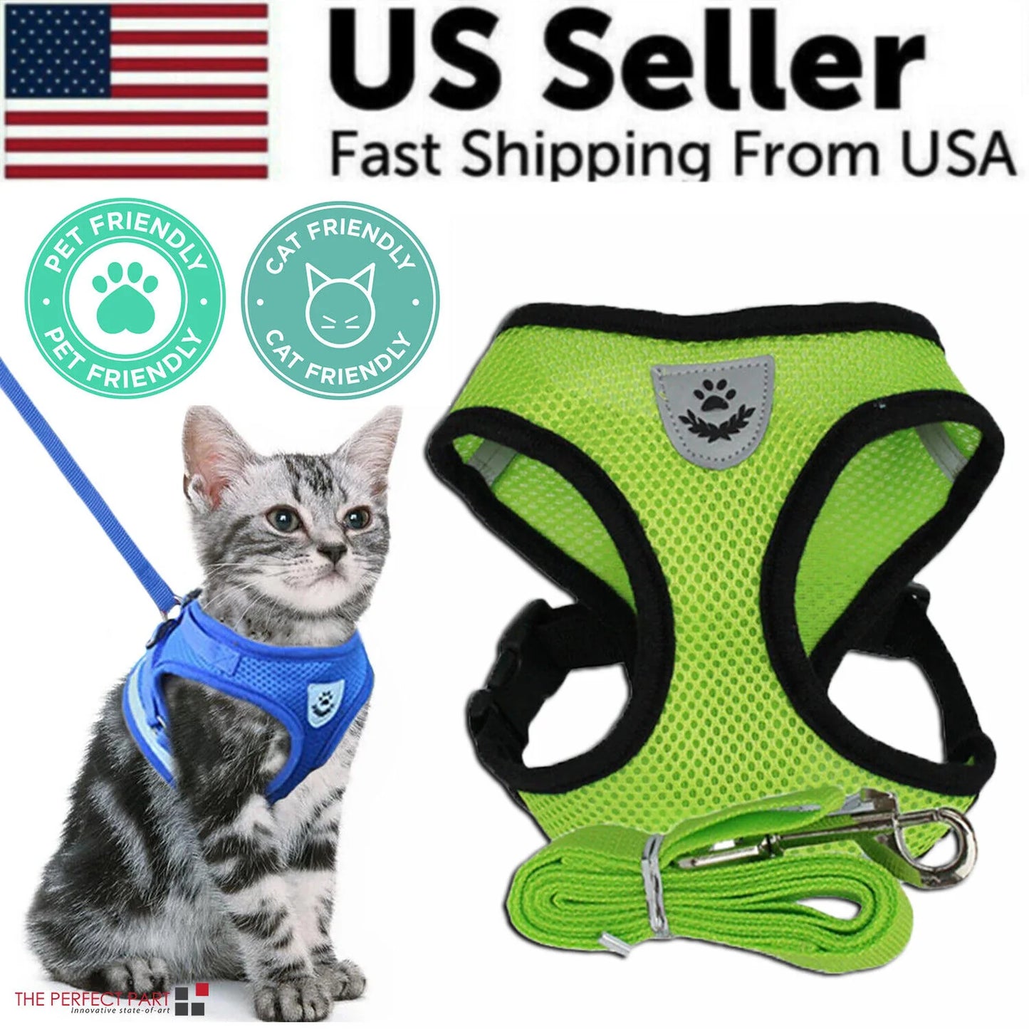 Pet Harness Adjustable Control 
