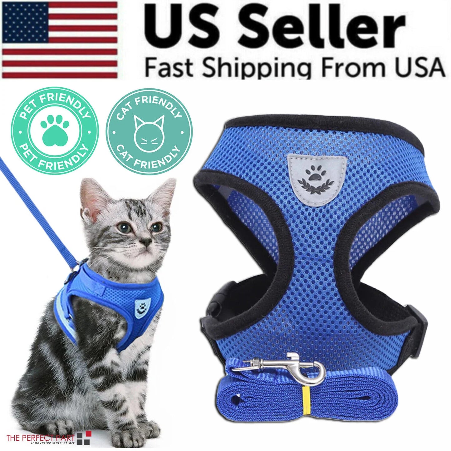  Pet Harness Adjustable Control 