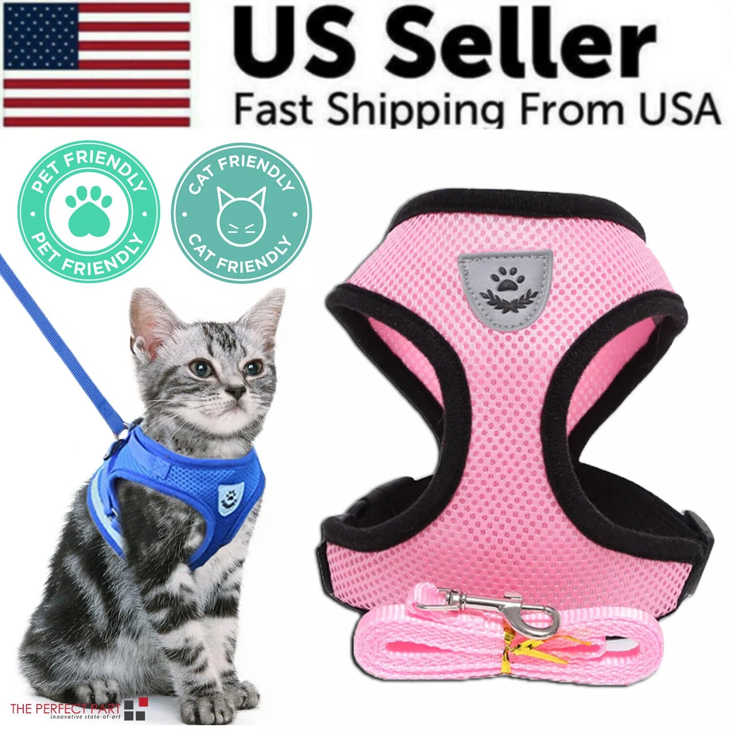  Pet Harness Adjustable Control 