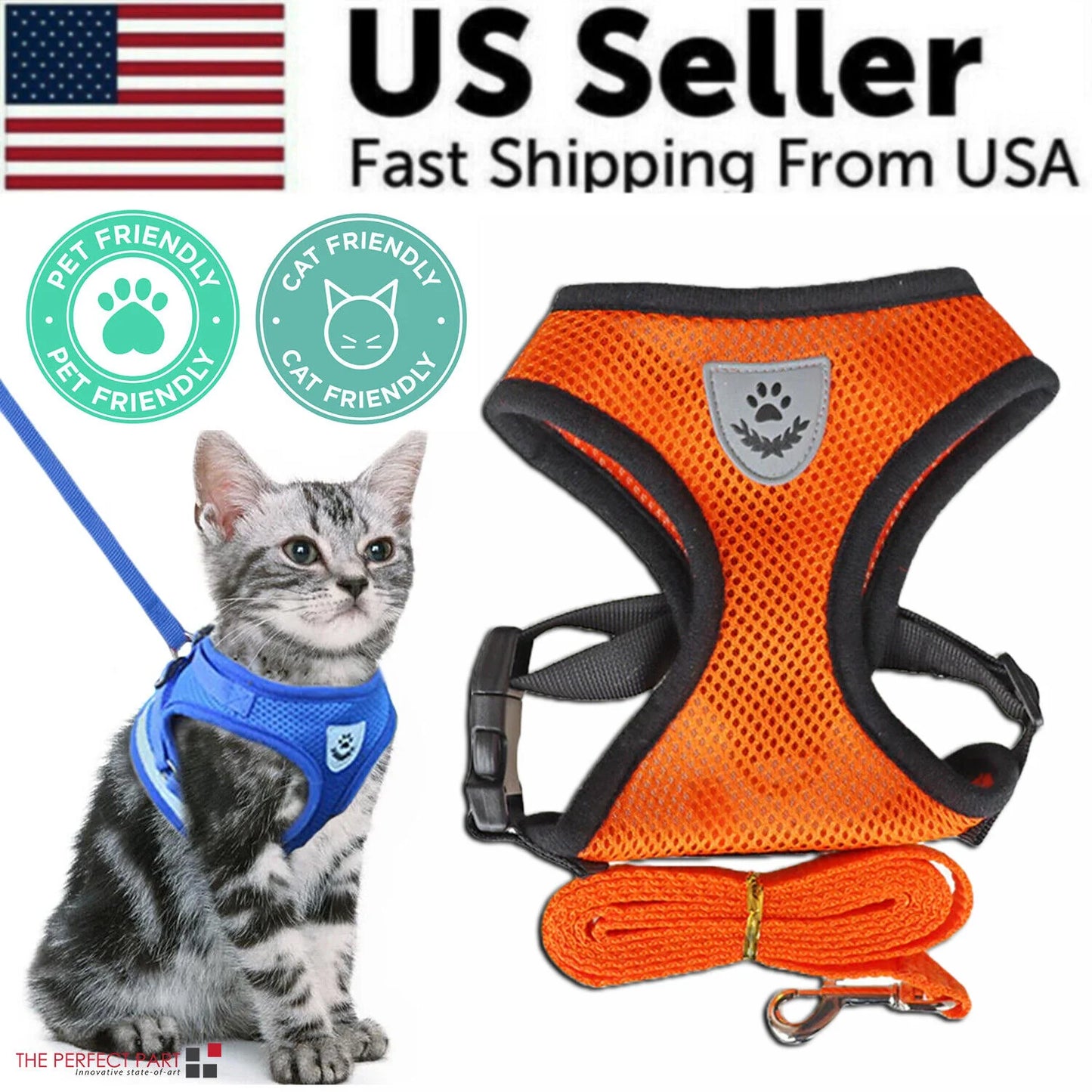  Pet Harness Adjustable Control 