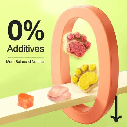10/20/50Pcs Cat Snacks Cat Biscuit Freeze-Dried Cat Claw Biscuits Dog Snacks Nutrition Fattening Snack Cat Training Reward Snack